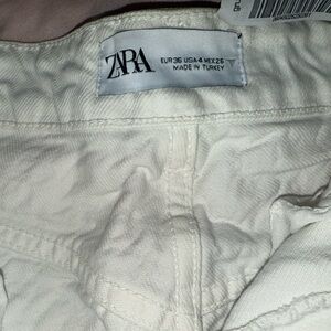 Zara Cream Denim Jeans
